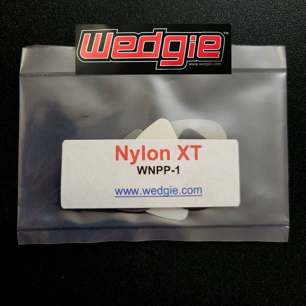 Wedgie NYLON XT Textured Guitar Pick Sampler 6-Pack | Thin, Medium & Heavy